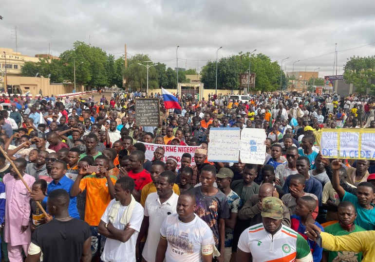 Nigerians protest against foreign military presence