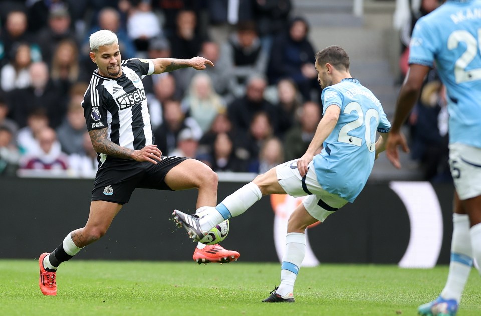 Newcastle's clash with Man City featured a special guest