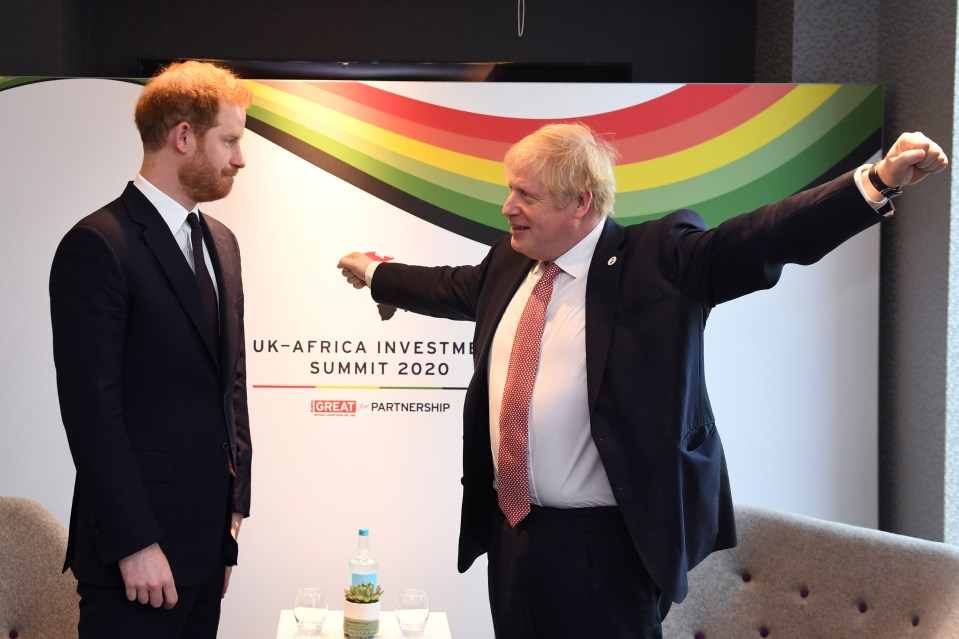 Former PM Boris Johnson has revealed he had a 'manly pep talk' with Prince Harry to try to prevent Megxit