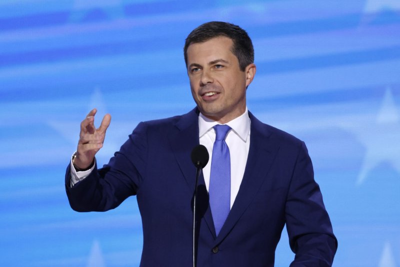 Transportation Secretary Pete Buttigieg on Thursday announced a wide-ranging investigation into the frequent flyer rewards programs of the four biggest U.S. airlines. File Photo by Tannen Maury/UPI