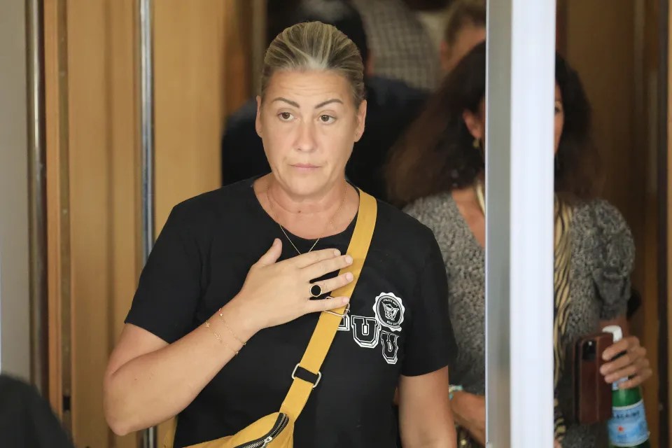 Gisele Pelicot's daughter Caroline Darian pictured while leaving the criminal court in Avignon, France