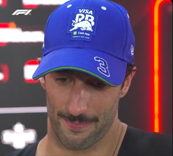 Memories and emotion were etched on Daniel Ricciardo's face