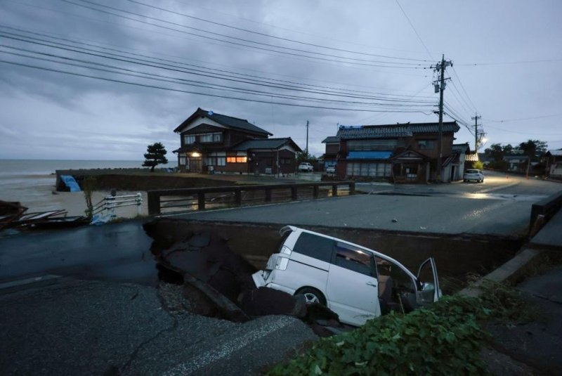 At least one person is dead and six others are missing in Japan as parts of that country deal with the record rainfall and the resulting catastrophic flooding, officials warned on Saturday. Photo by Jiji Press Agency/EPA-EFE