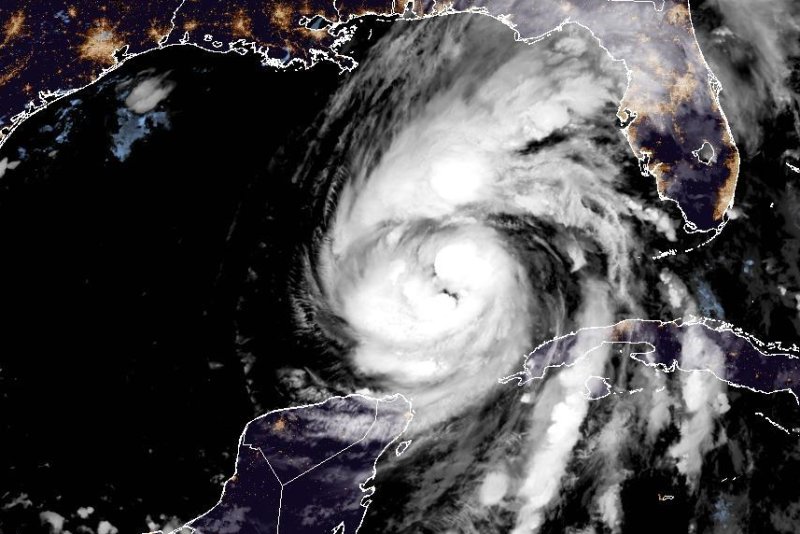 Hurricane Helene is forecast to make landfall Thursday night along Florida's Big Bend coast as a large system. Image courtesy of NOAA