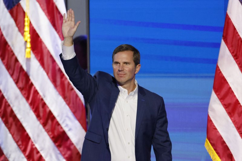 “Conversion therapy has no basis in medicine or science, and it can cause significant long-term harm to our kids, including increased rates of suicide and depression,” Kentucky Gov. Andy Beshear (at this summer's Democratic National Convention in Chicago) said Wednesday. File Photo by Tannen Maury/UPI