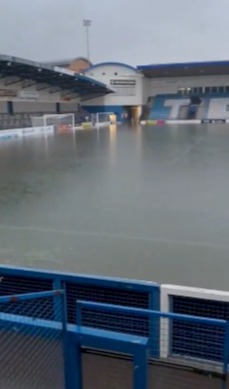 The pitch was left deep in water