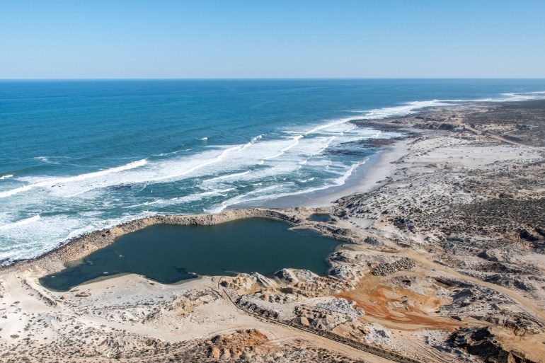 Cofferdam on the west coast of South Africa [Courtesy of Protect the West Coast]