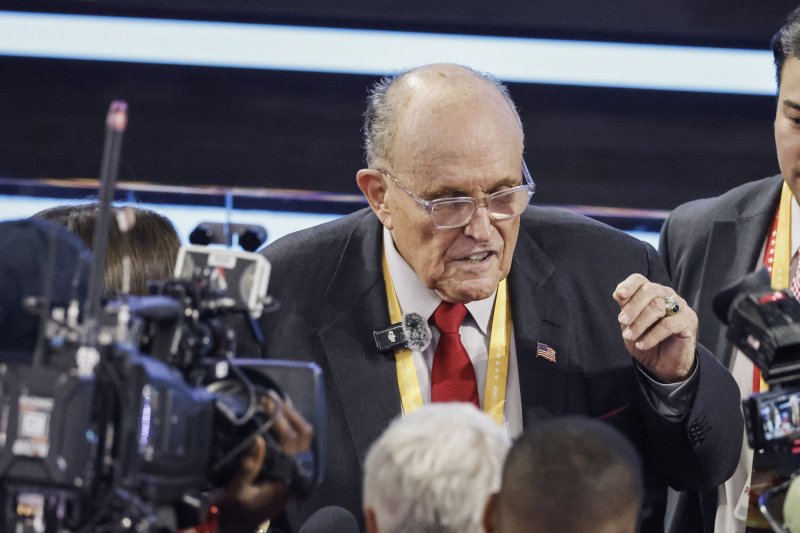 Rudy Giuliani was disbarred in Washington after a three-judge panel in the District of Columbia Circuit Court of Appeals cited his efforts to overturn the 2020 presidential election. File Photo by Tannen Maury/UPI