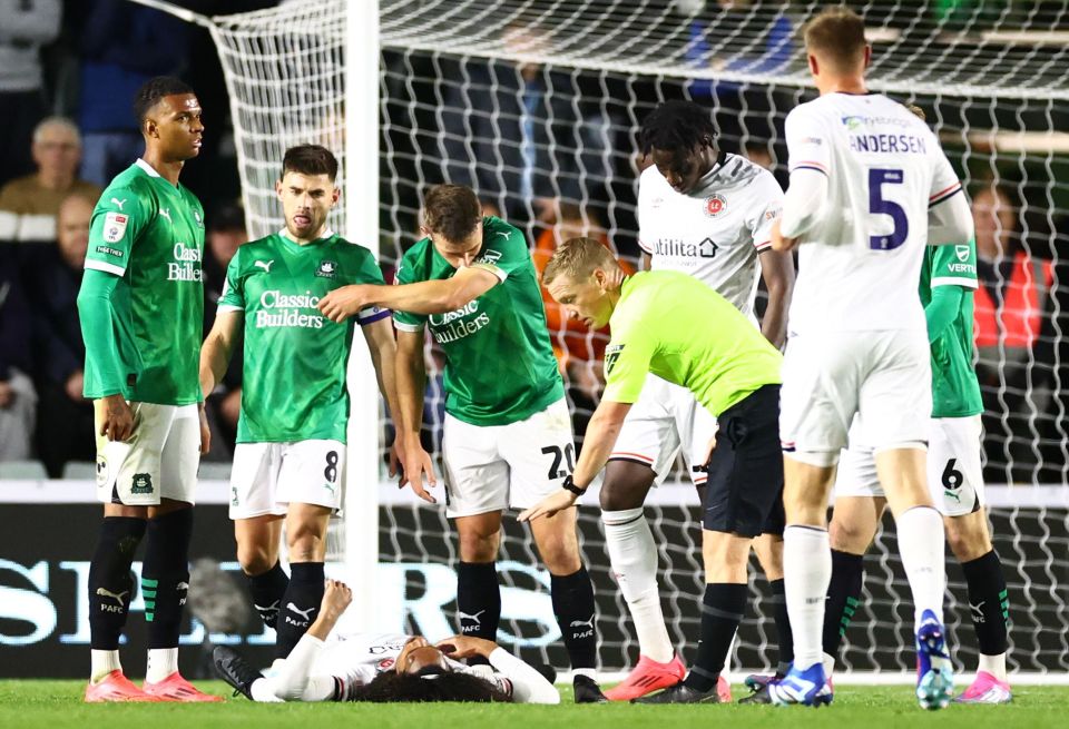 Luton Town star Tahith Chong collapsed after a devastating collision