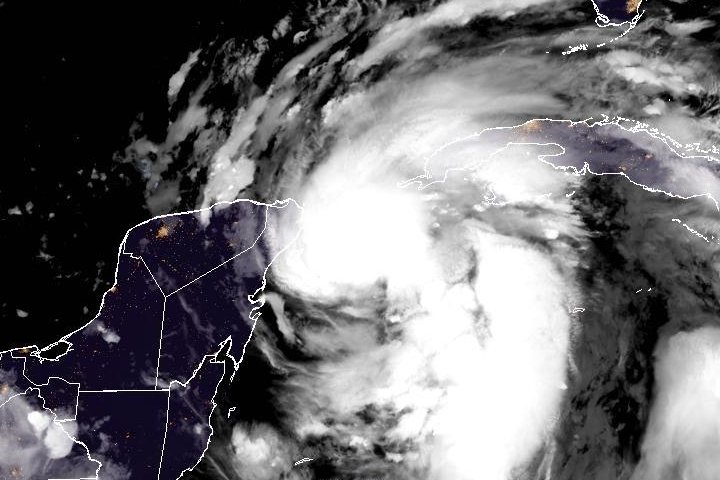 NHC forecasters on Tuesday said newly formed Tropical Storm Helene is forecast to grow "significantly" in the next few days as they issued a tropical storm warning for the Lower Florida Keys. Image courtesy of NOAA