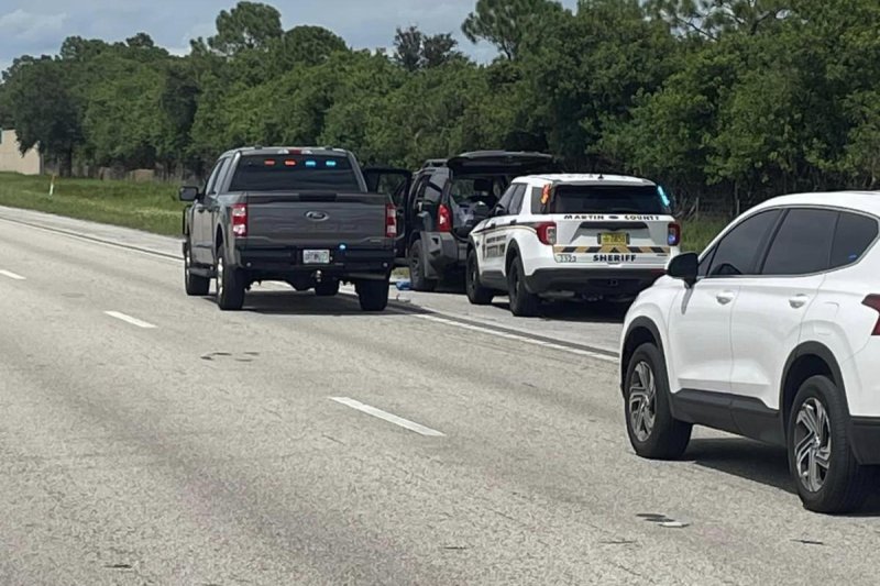 The Martin County Sheriff's Office, which is north of Palm Beach County, said it stopped a vehicle and had "taken a suspect into custody" after an apparent "assassination attempt" against former President Donald Trump at his golf course on Sunday. Photo courtesy Martin County Sheriff's Office