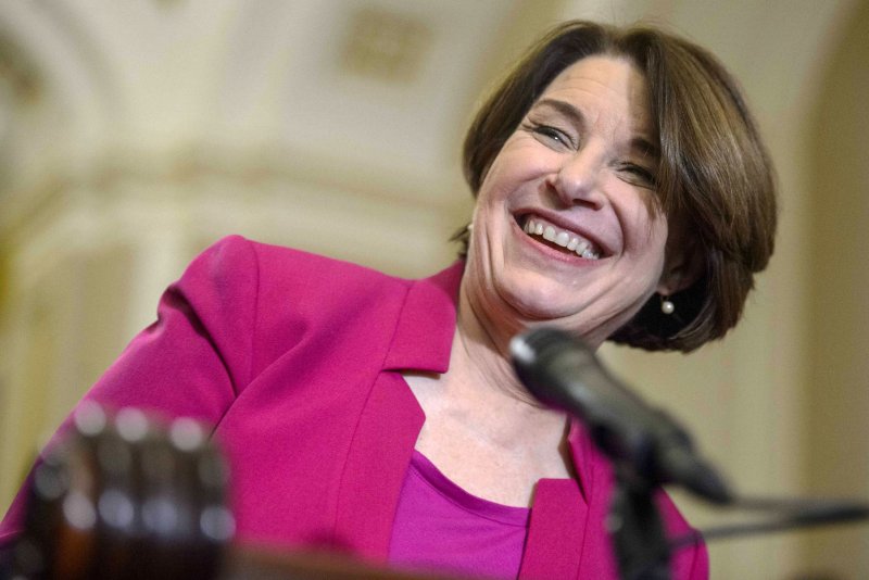 Sen. Amy Klobuchar, D-Minn. (pictured 2023), who chairs the Senate Judiciary Subcommittee on Antitrust, Competition Policy and Consumer rights, said in a letter to DOJ and the FCC this week that generative AI content providers use information obtained from publishers without their permission, which directs online traffic away from those publishers and decreases their revenues. File Photo by Bonnie Cash/UPI