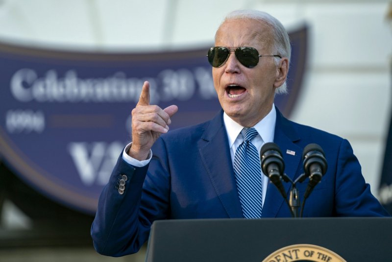 The White House said Friday that the Biden-Harris administration is cracking down on de minimis imports from China. The de minimis exemption allows imports valued at $800 or less into the United States duty-free. Photo by Bonnie Cash/UPI