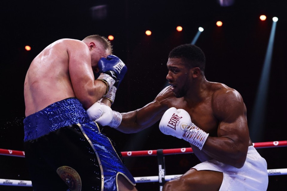 Anthony Joshua beat Otto Wallin last time out