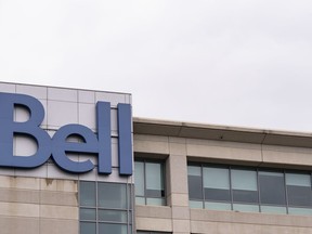 BCE Inc. headquarters is seen in Montreal on Thursday August 3, 2023.