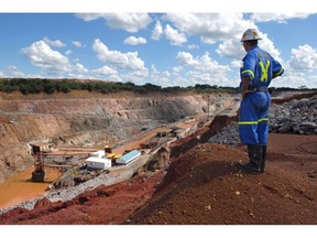 A supervisor overlooks a copper mine near Kitwe, Zambia.