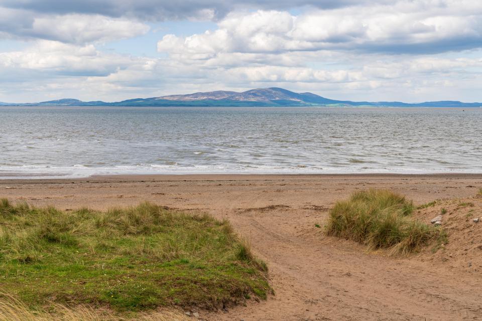 Many of the beaches in Sillouth look across to Scotland, to the hills of Southern Galloway