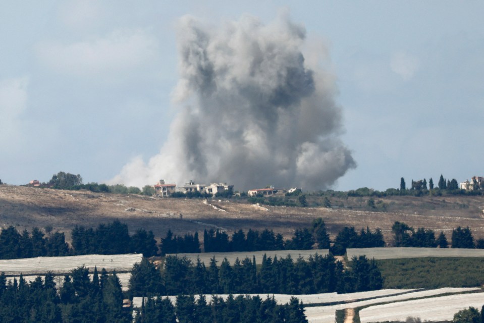 Explosions have constantly been seen over Lebanon in the past week