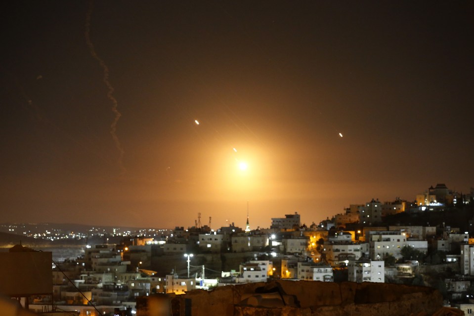 A massive missile blitz was unleashed on Israel by Iran on Tuesday