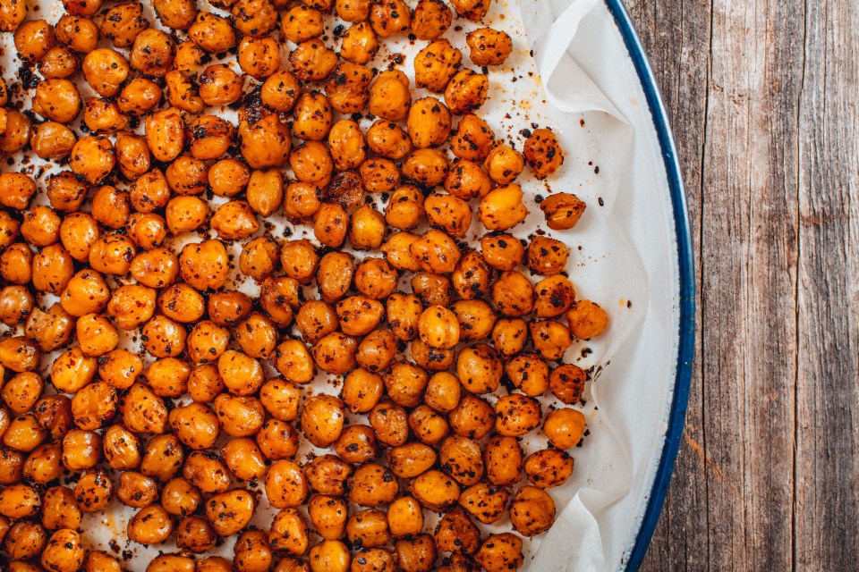 Why not try roasting chickpeas with some oil and spices