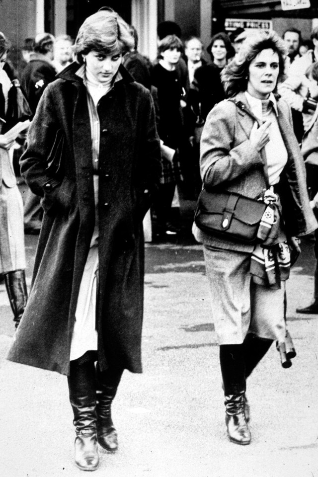 Princess Diana said Camilla, pictured here walking alongside her in 1980, 'deserved some form of recognition'