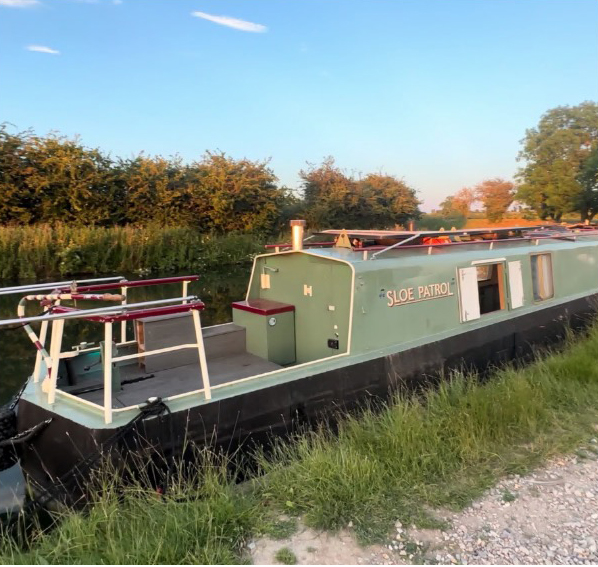 The Sloe Patrol narrowboat is currently worth around £25,000