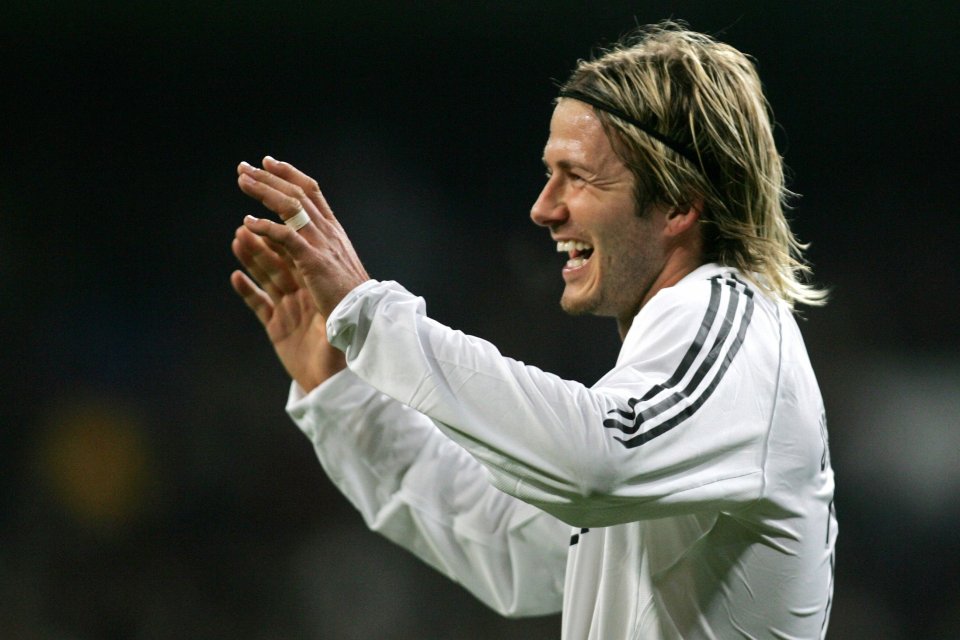 Becks also turned heads with his frequently changing hairstyles