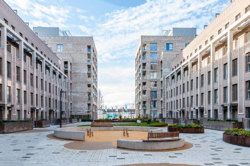 Modern apartments now stand on the site of the ground