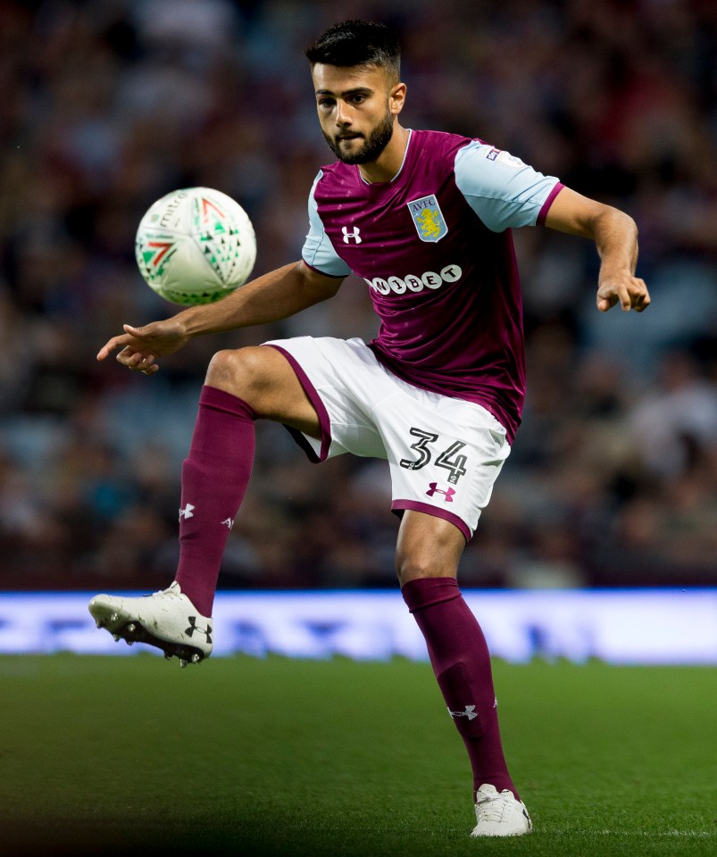 Suliman made one first team appearance for Aston Villa