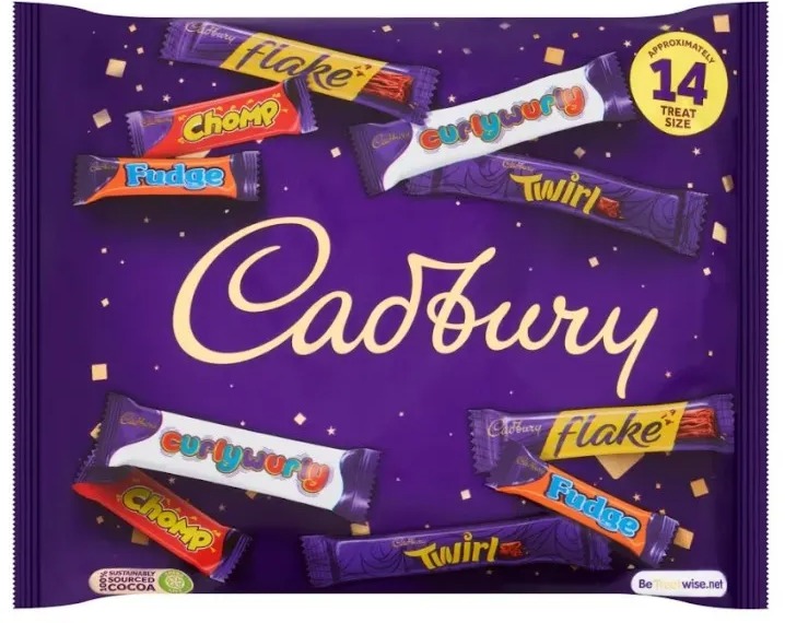 A Cadbury milk chocolate variety pack is just £1.95 with a Tesco Clubcard