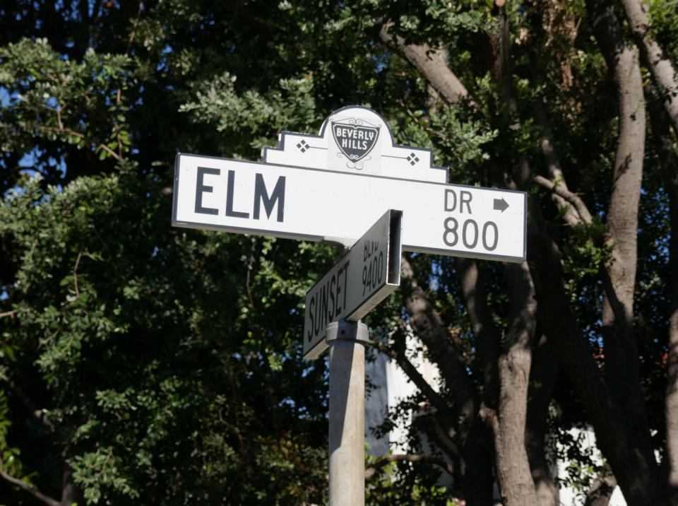 The former Menendez home is located on North Elm Drive, Beverly Hills, California