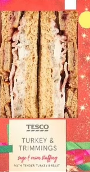 Tesco's turkey sandwich is a perfect treat reminiscent of Christmas dinner