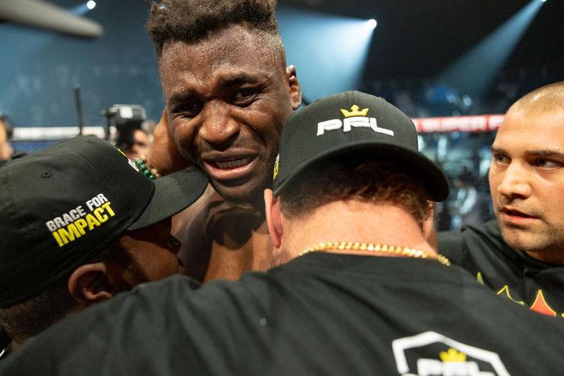 Ngannou was full of emotion