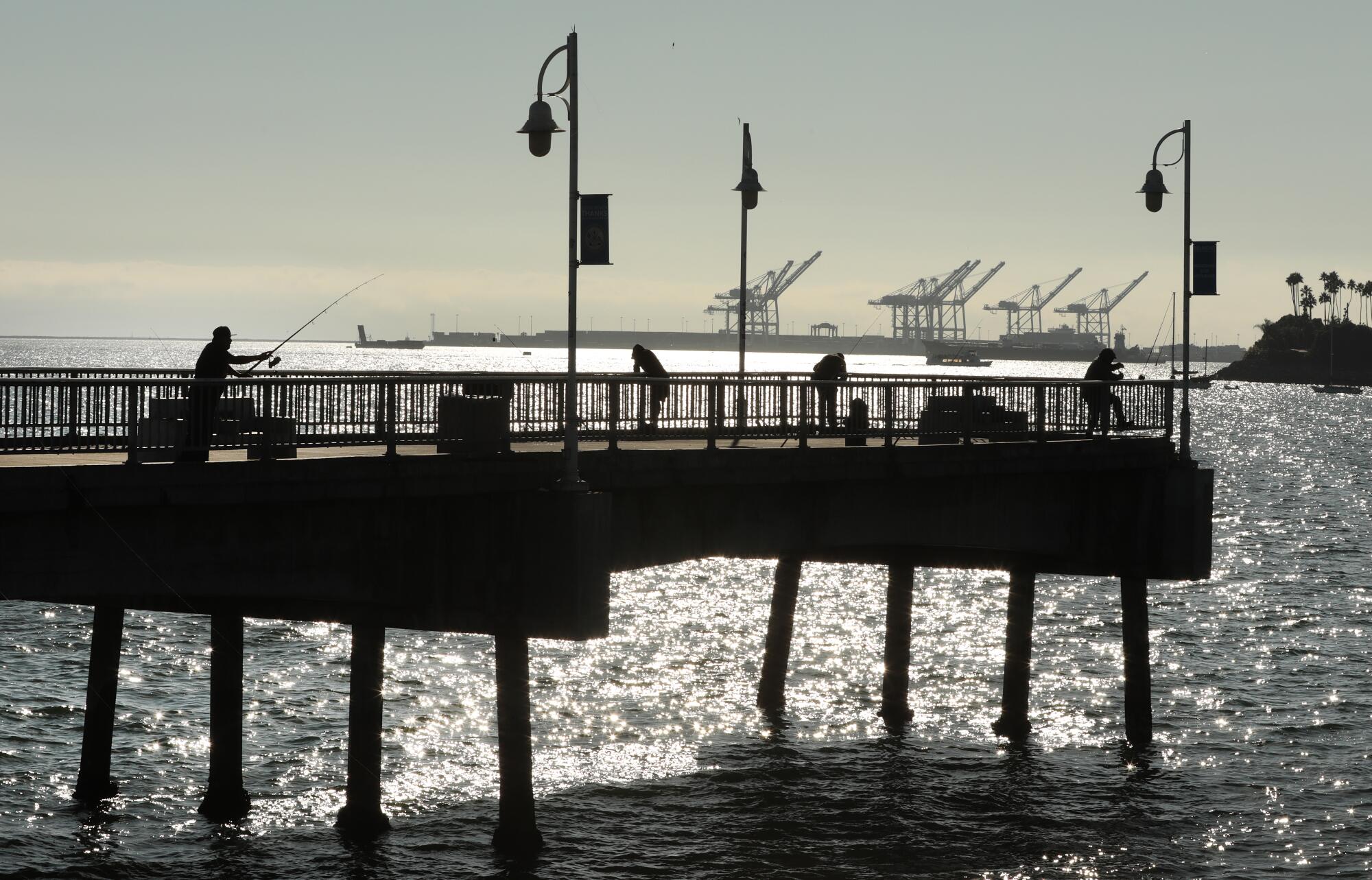 Belmont Veterans Memorial Pier in Long Beach.