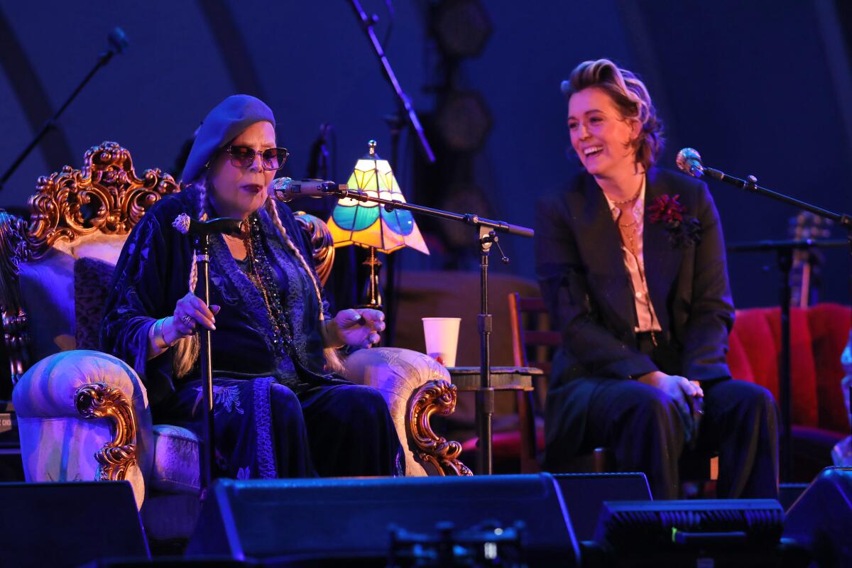 Joni Mitchell and Brandi Carlile perform.