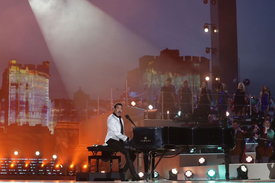 Lionel playing at the King’s Coronation gig at Windsor Castle in May last year