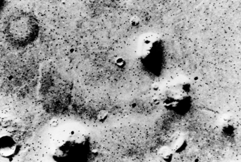 In 1976, the face pareidolia phenomena birthed the famous 'Face on Mars' image, taken by the American Viking 1 Orbiter