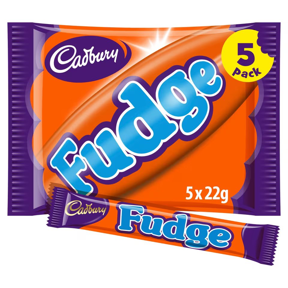 Save 40p on a pack of Cadbury Fudge