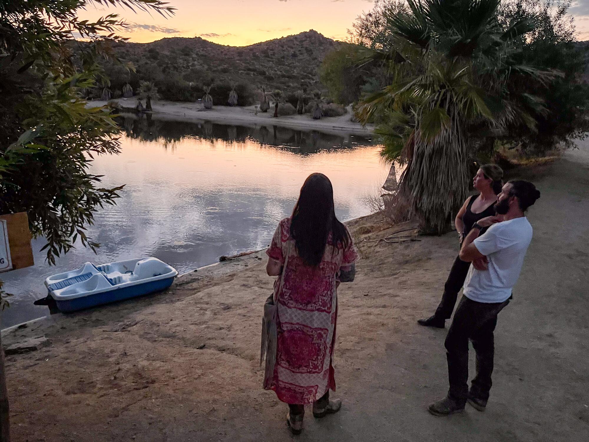 Jacumba Lake is a recently revived reservoir fed by the same springs that feed the Jacumba Hot Springs Hotel. 