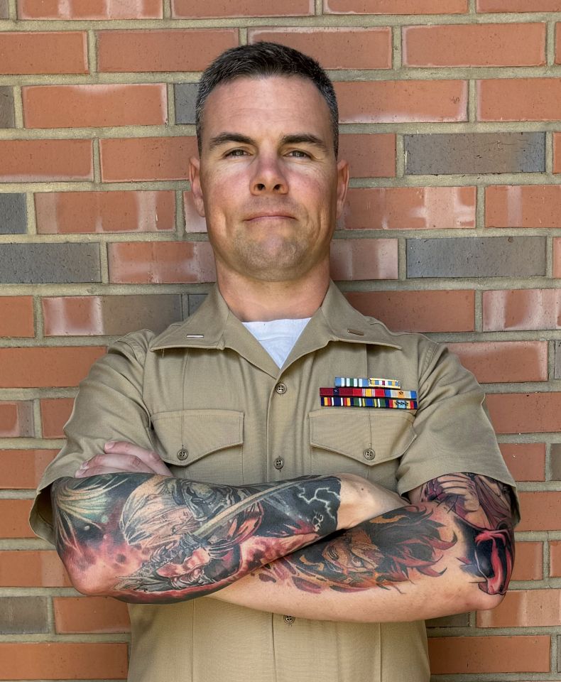 The marine claimed thousands of women had been affected by scammers using his pictures