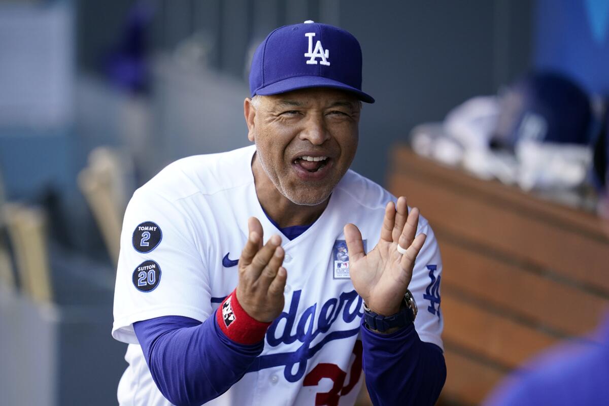 Los Angeles Dodgers manager Dave Roberts