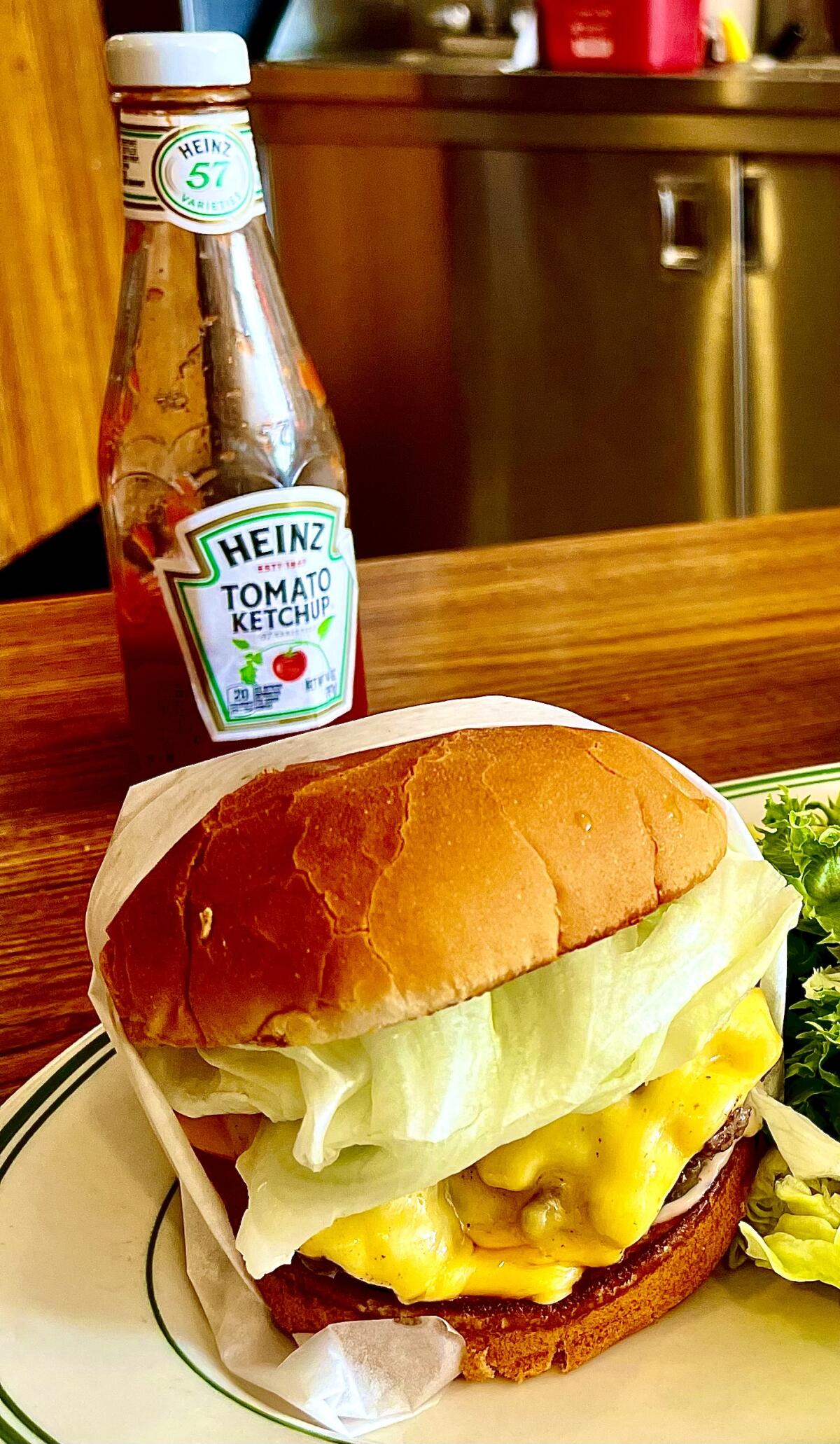 Not a smashburger: A cheeseburger at Pie 'n Burger in Pasadena.