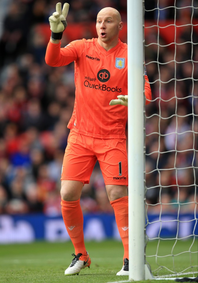 Guzan spent eight years at Aston Villa and played 171 times for the club