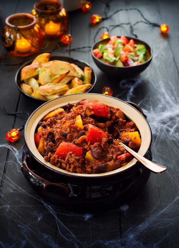 This chilli is great to serve up at a Halloween party