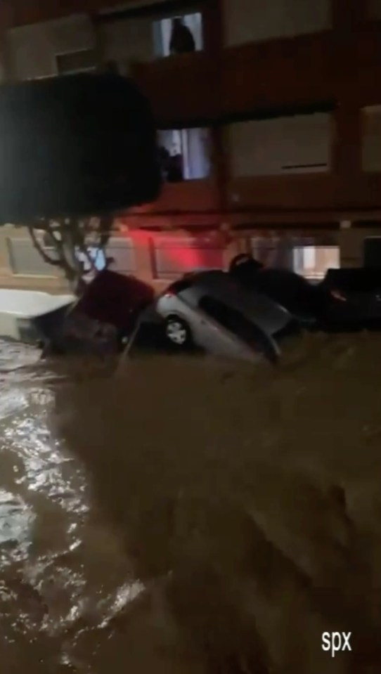 Floods in Piaporta Town of Valencia