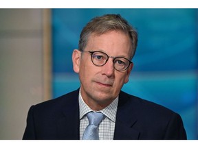 Jakob Stausholm, chief executive officer of Rio Tinto Ltd., during a Bloomberg Television interview in New York, US, on Thursday, Sept. 26, 2024. Stausholm said that Rio Tinto Plc aims to start churning out copper from a long-delayed mining project in Arizona by the end of the decade. Photographer: Victor J. Blue/Bloomberg