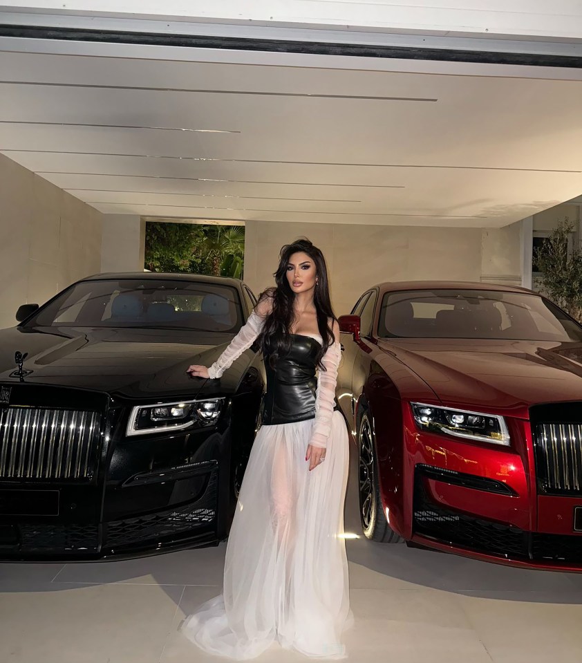 Amir Khan and wife Faryal, pictured, are said to have splashed out £700,000 on 'his and hers' Rolls-Royces