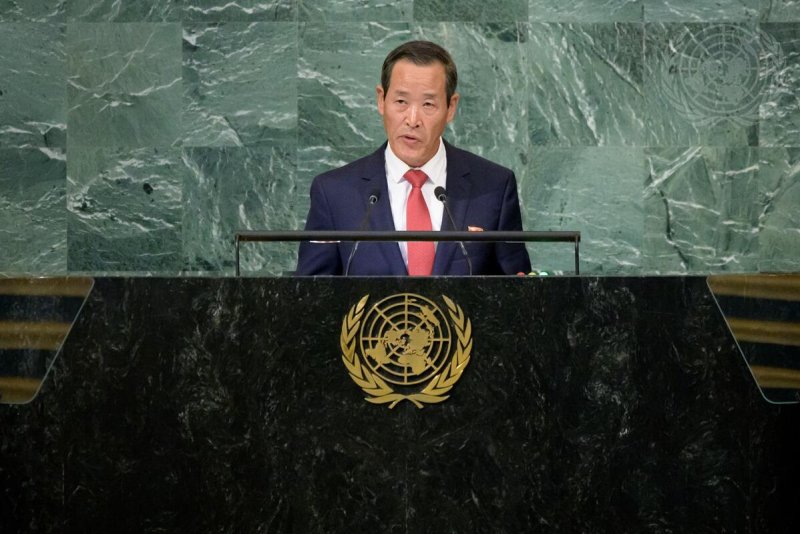 The “principle stand” of South Korea's government is to be committed to “social economic development, defending regional peace and stability and realizing international justice," Kim Song, Permanent Representative of the Democratic People's Republic of Korea to the United Nations, said Monday. File Photo by Manuel Elías/United Nations