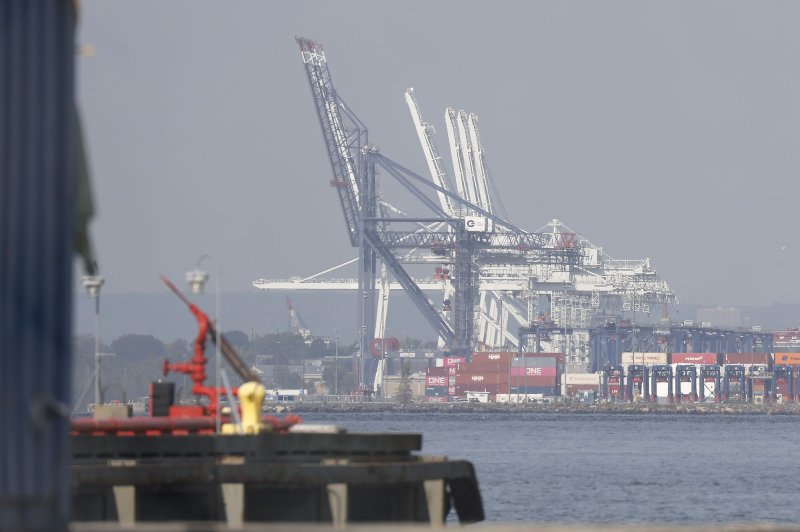 The Biden administration on Tuesday announced $3 billion to zero-emission port projects. File Photo by John Angelillo/UPI