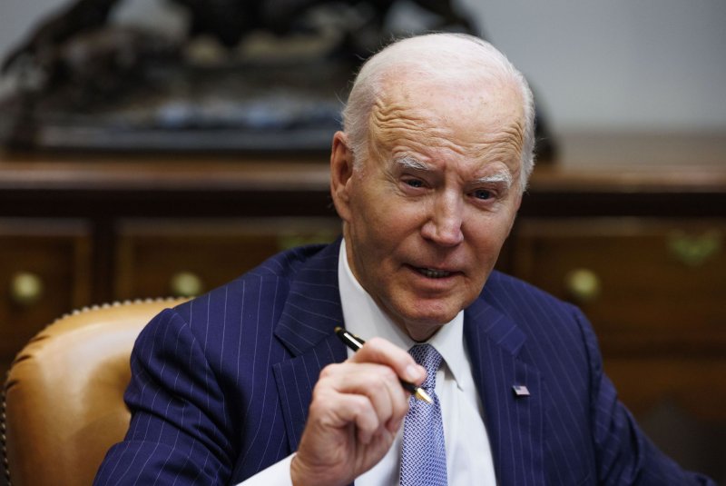 President Joe Biden gives an update on Hurricane Milton recovery efforts in the Roosevelt Room of the White House in Washington, D.C., on Friday. During the briefing, he said Israel "absolutely" must not target U.N. peacekeeping forces in Lebanon while battling Hezbollah militants. Photo by Aaron Schwartz/UPI